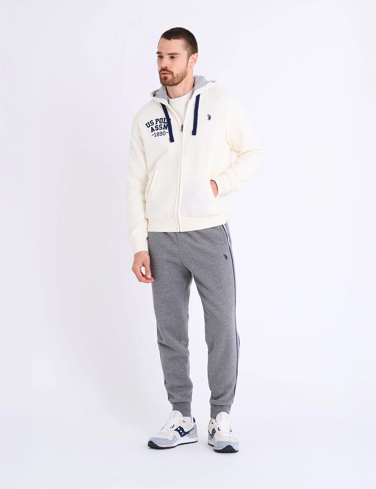 WORDMARK APPLIQUE FULL ZIP FLEECE HOODIE - Image 4