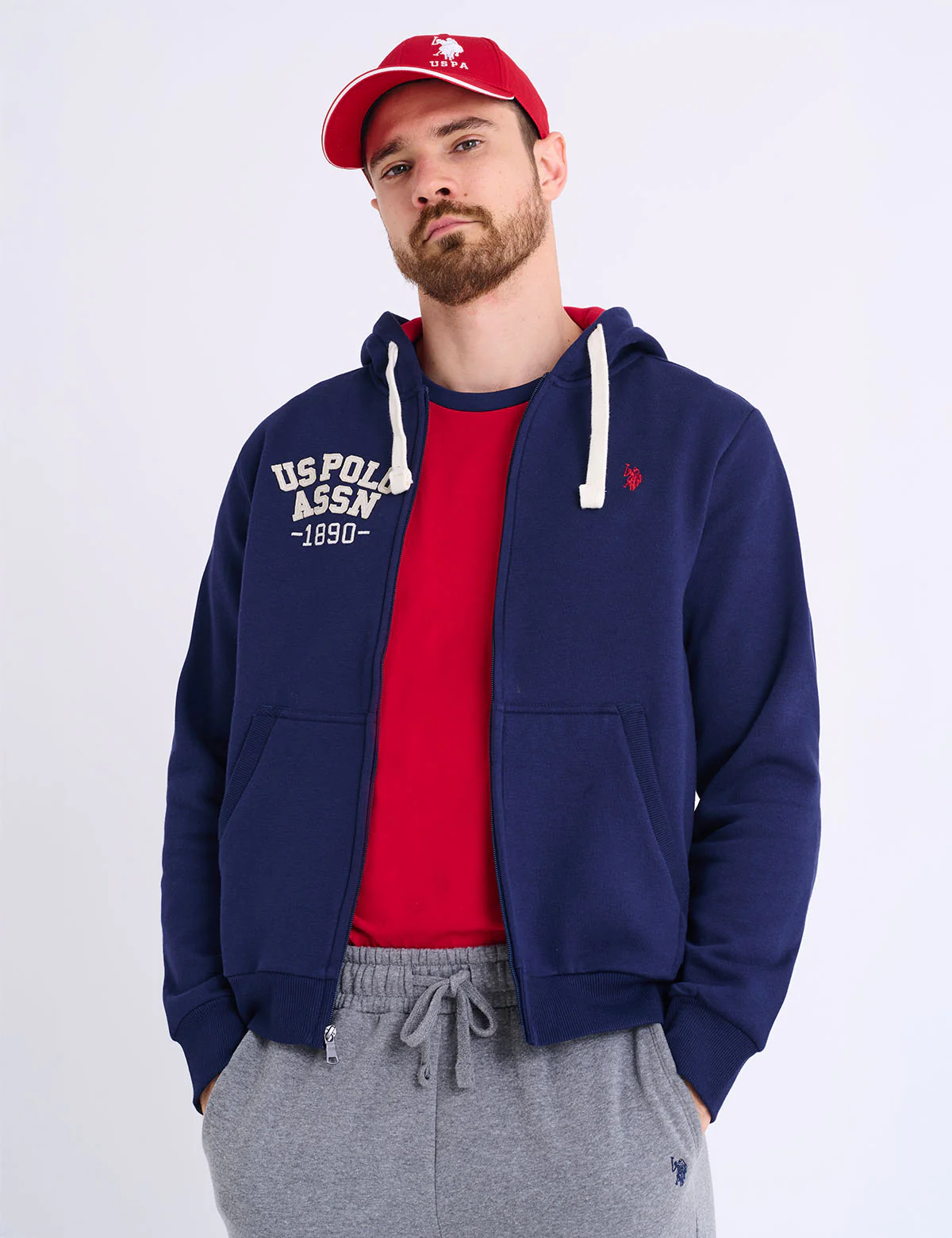 WORDMARK APPLIQUE FULL ZIP FLEECE HOODIE - Image 6