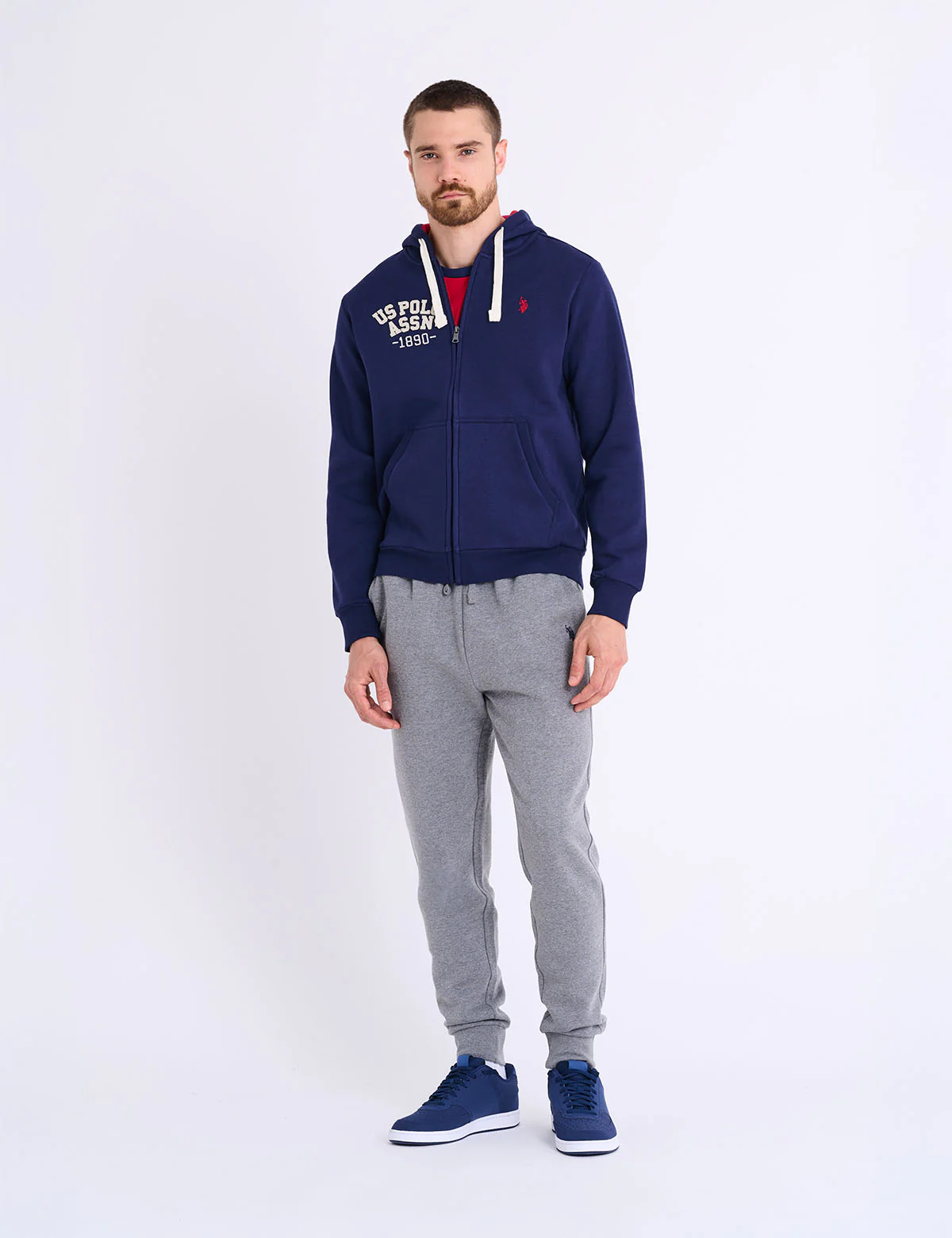 WORDMARK APPLIQUE FULL ZIP FLEECE HOODIE - Image 8