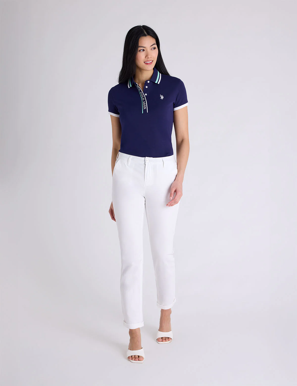 WORDMARK HIDDEN PLACKET POLO SHIRT - Image 4