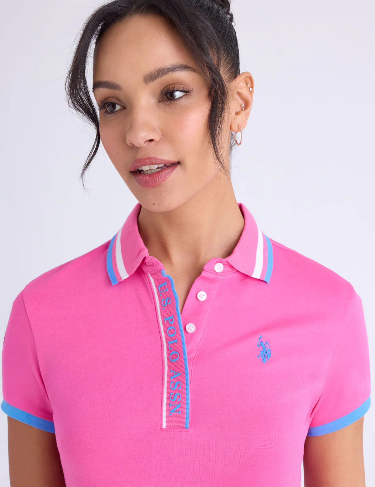 WORDMARK HIDDEN PLACKET POLO SHIRT - Image 7