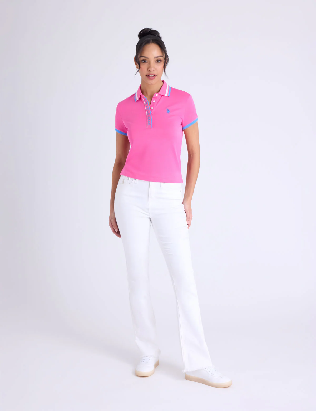 WORDMARK HIDDEN PLACKET POLO SHIRT - Image 8