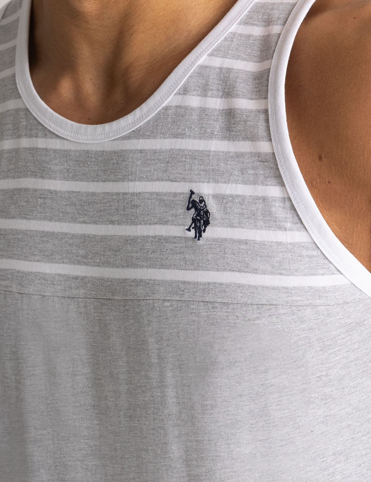 YARN DYE COLOR BLOCK STRIPE MUSCLE TANK - Image 7