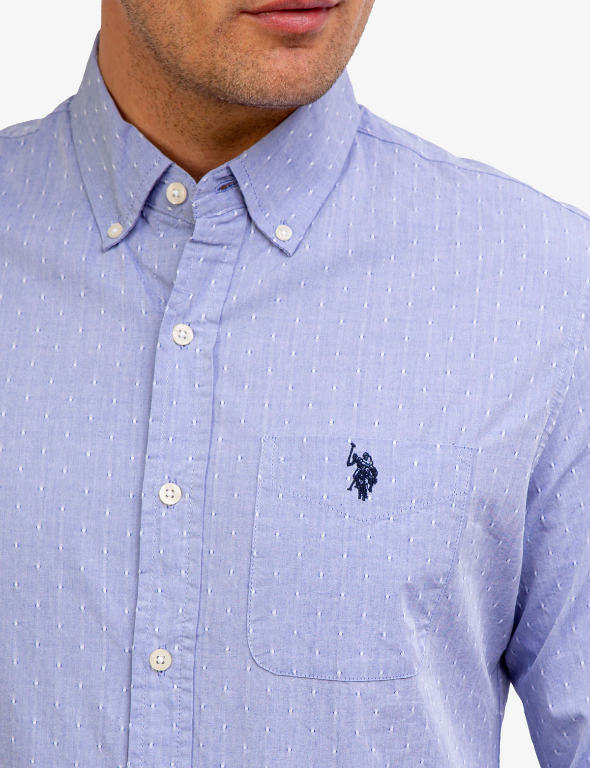 YARN DYE DOT DOBBY WOVEN SHIRT - Image 10