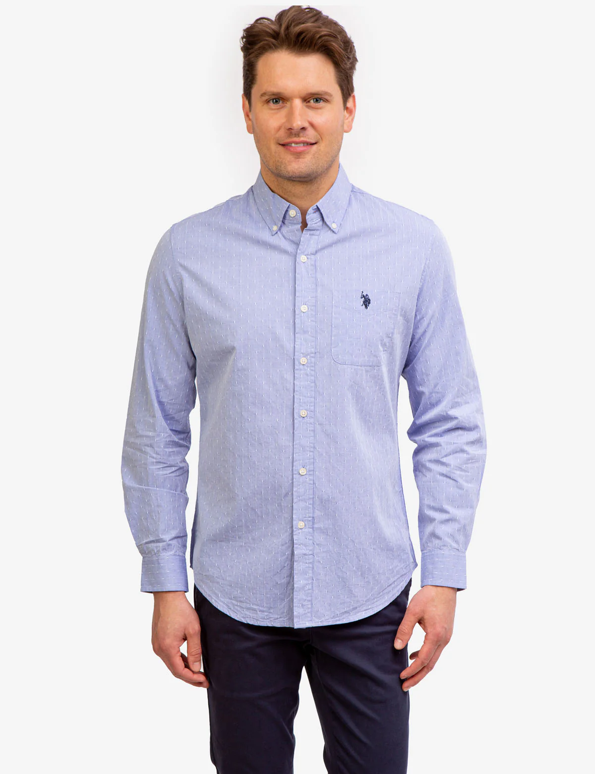 YARN DYE DOT DOBBY WOVEN SHIRT - Image 6
