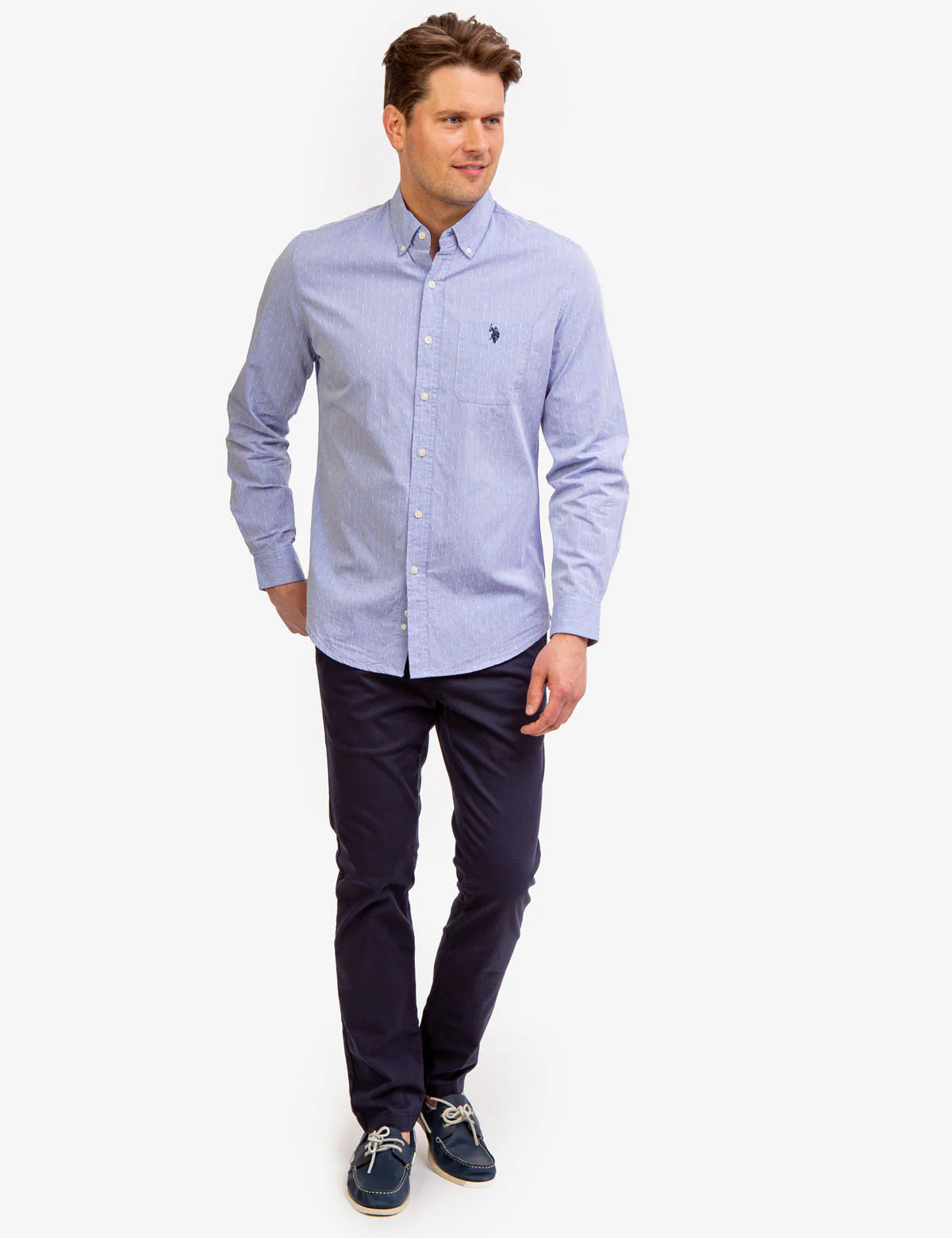 YARN DYE DOT DOBBY WOVEN SHIRT - Image 7