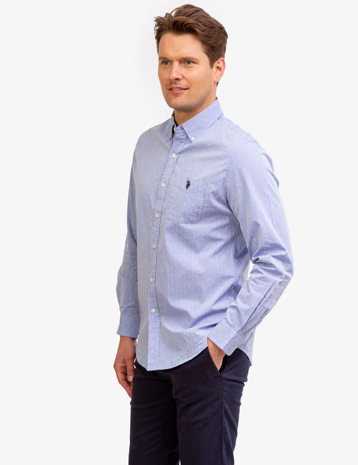 YARN DYE DOT DOBBY WOVEN SHIRT - Image 8