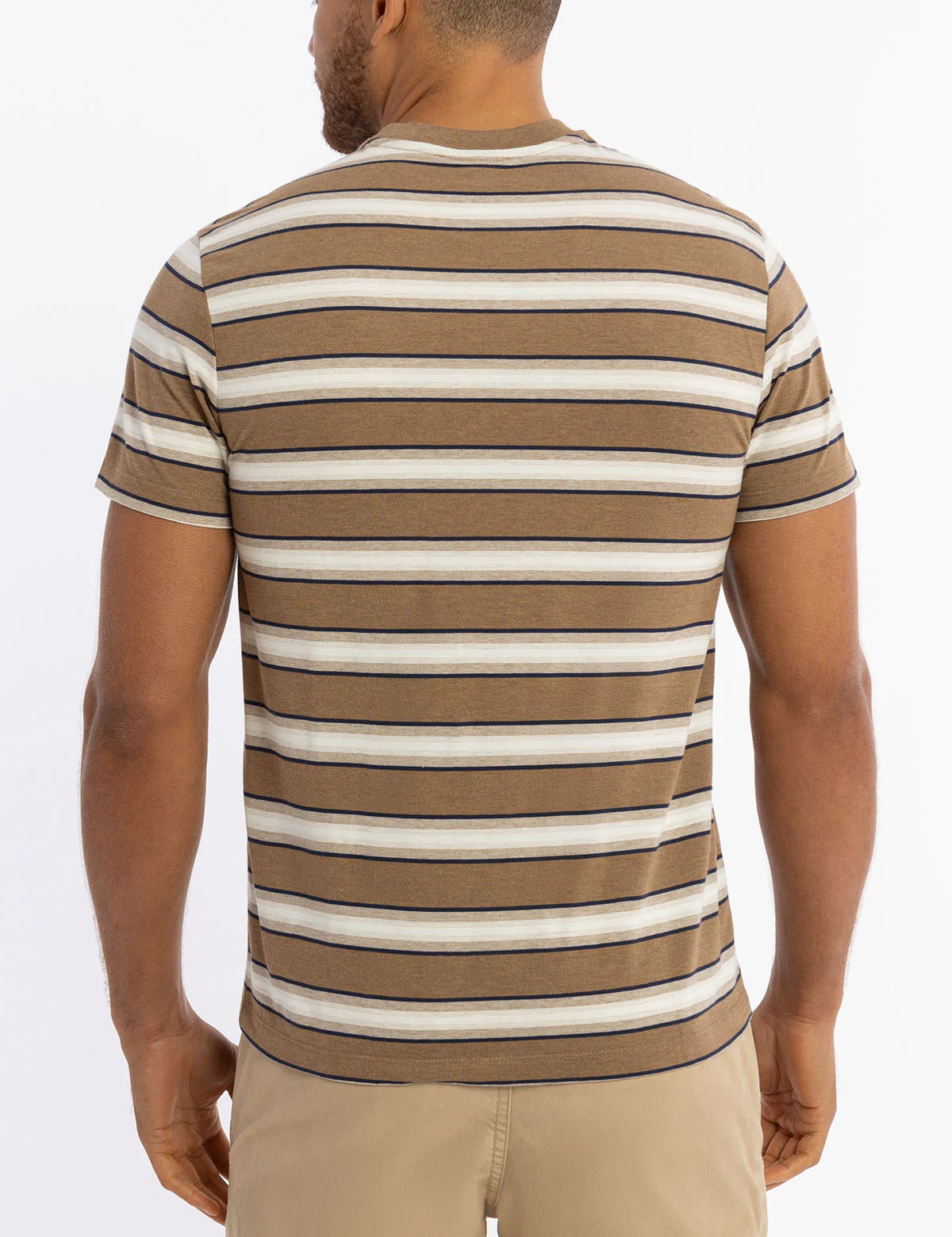 YARN DYE OMBRE STRIPE JERSEY T-SHIRT - Image 4