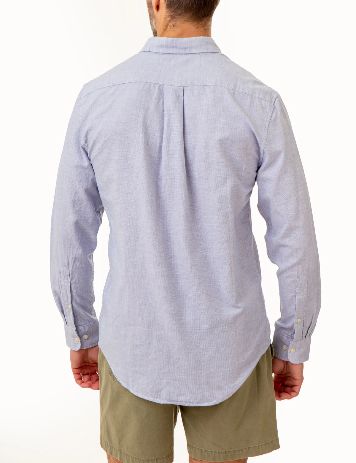YARN DYE SQUARE WEAVE LONG SLEEVE SHIRT - Image 4