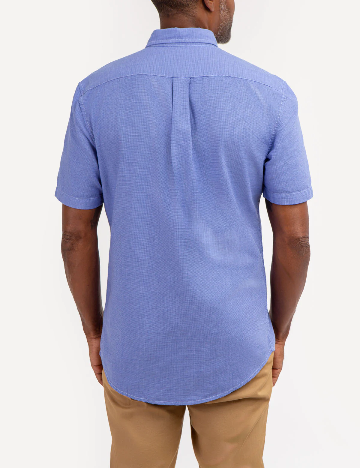 YARN DYE SQUARE WEAVE SHORT SLEEVE SHIRT - Image 3