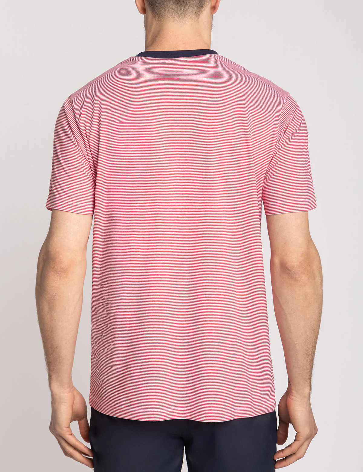YARN DYE STRIPE JERSEY T-SHIRT WITH POCKET - Image 15