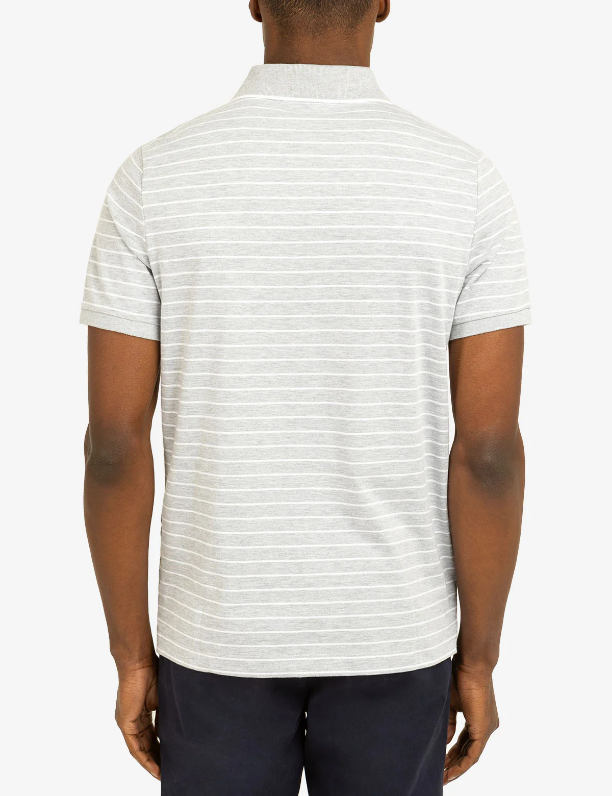 YARN DYE STRIPE JERSEY POLO SHIRT - Image 4