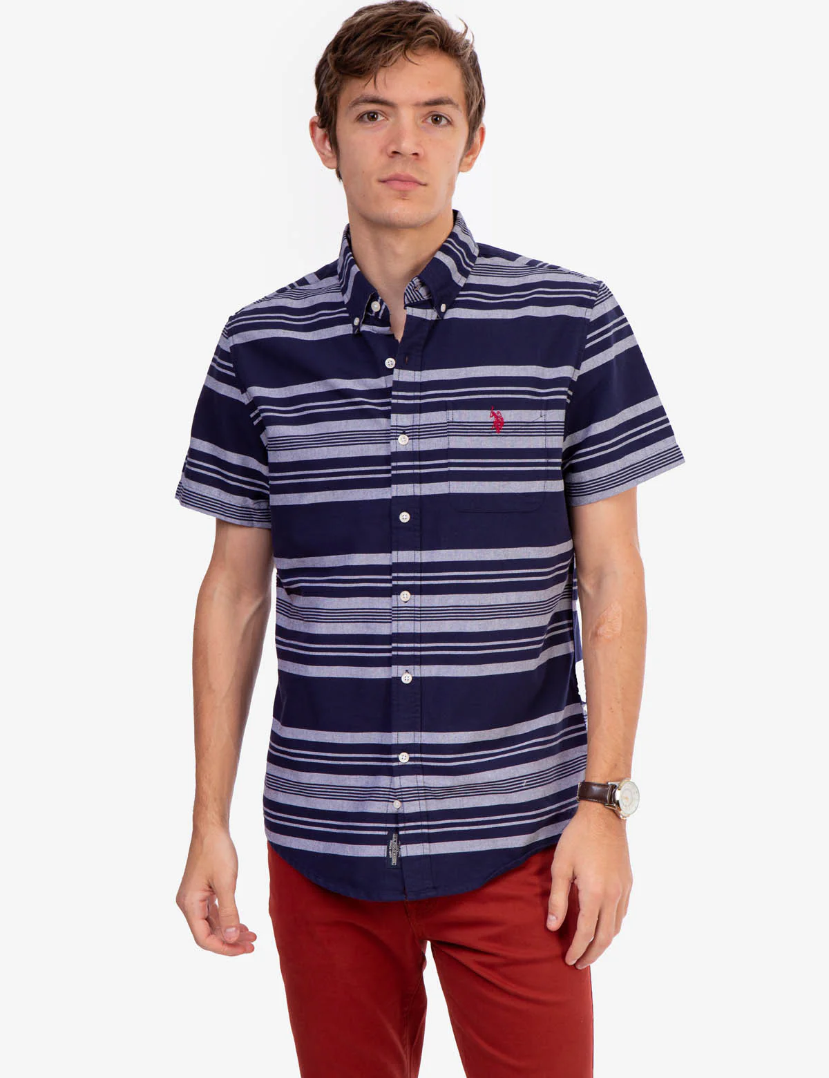 YARN DYE STRIPE OXFORD SHIRT