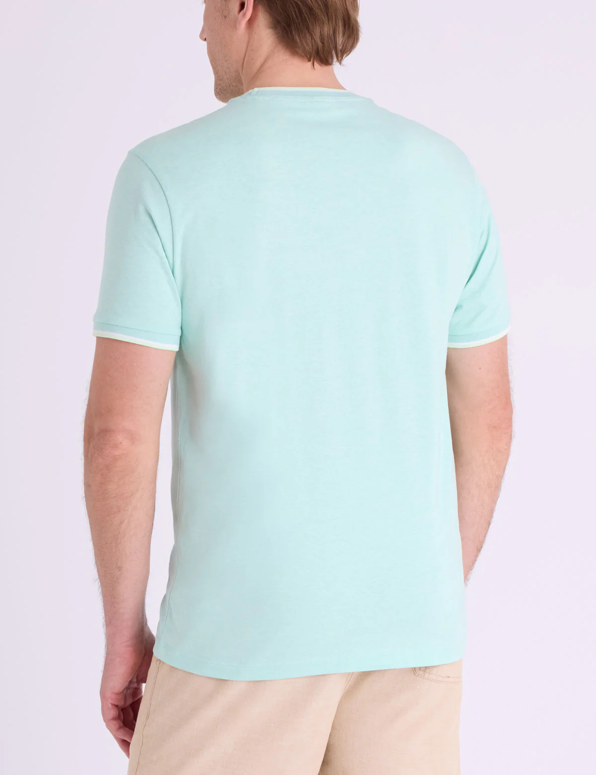 YARN DYE TIPPED T-SHIRT WITH CHEST POCKET - Image 10