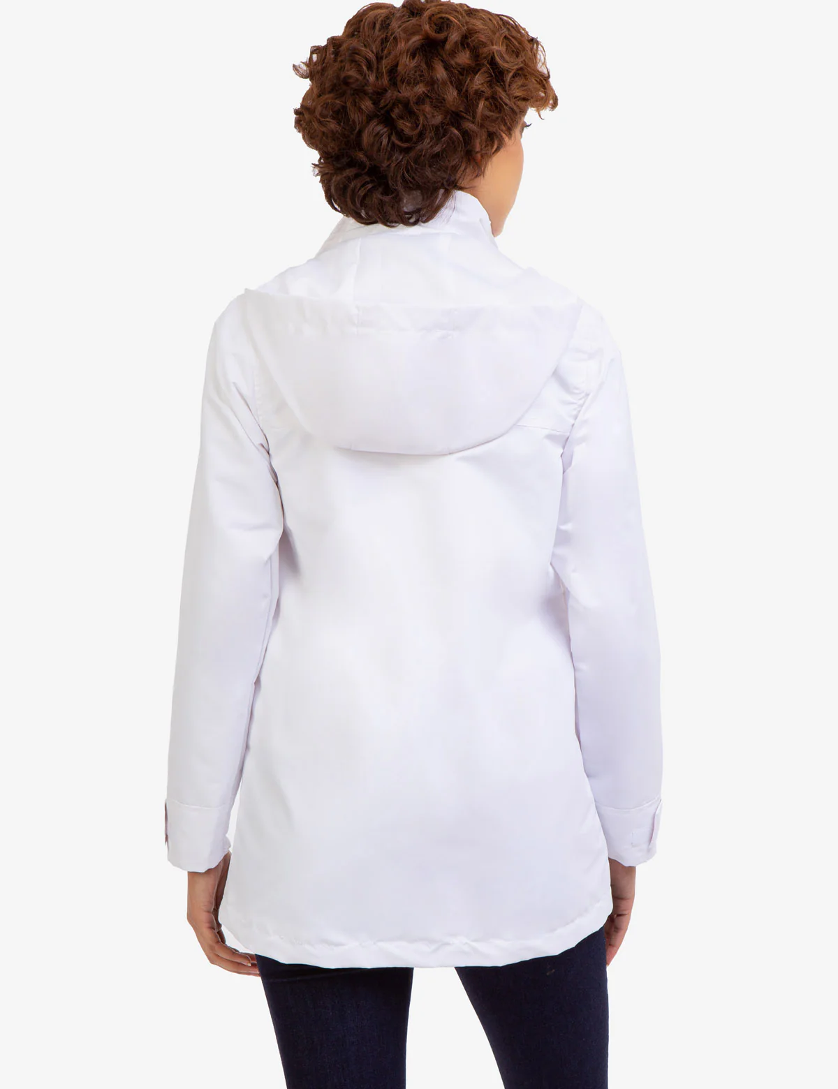 ZIP FRONT HOODED RAINCOAT - Image 3