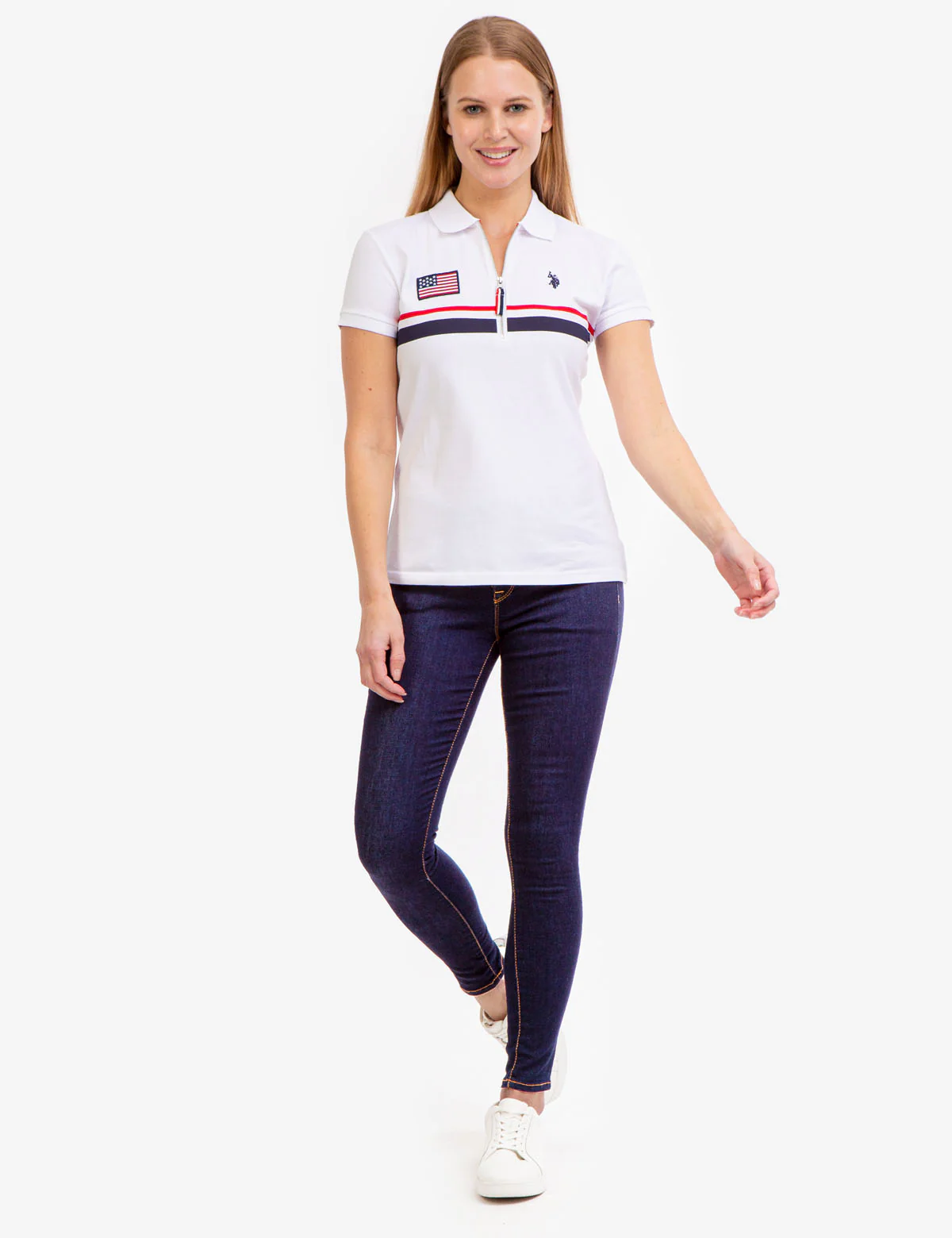 ZIP PLACKET FLAG POLO SHIRT - Image 2