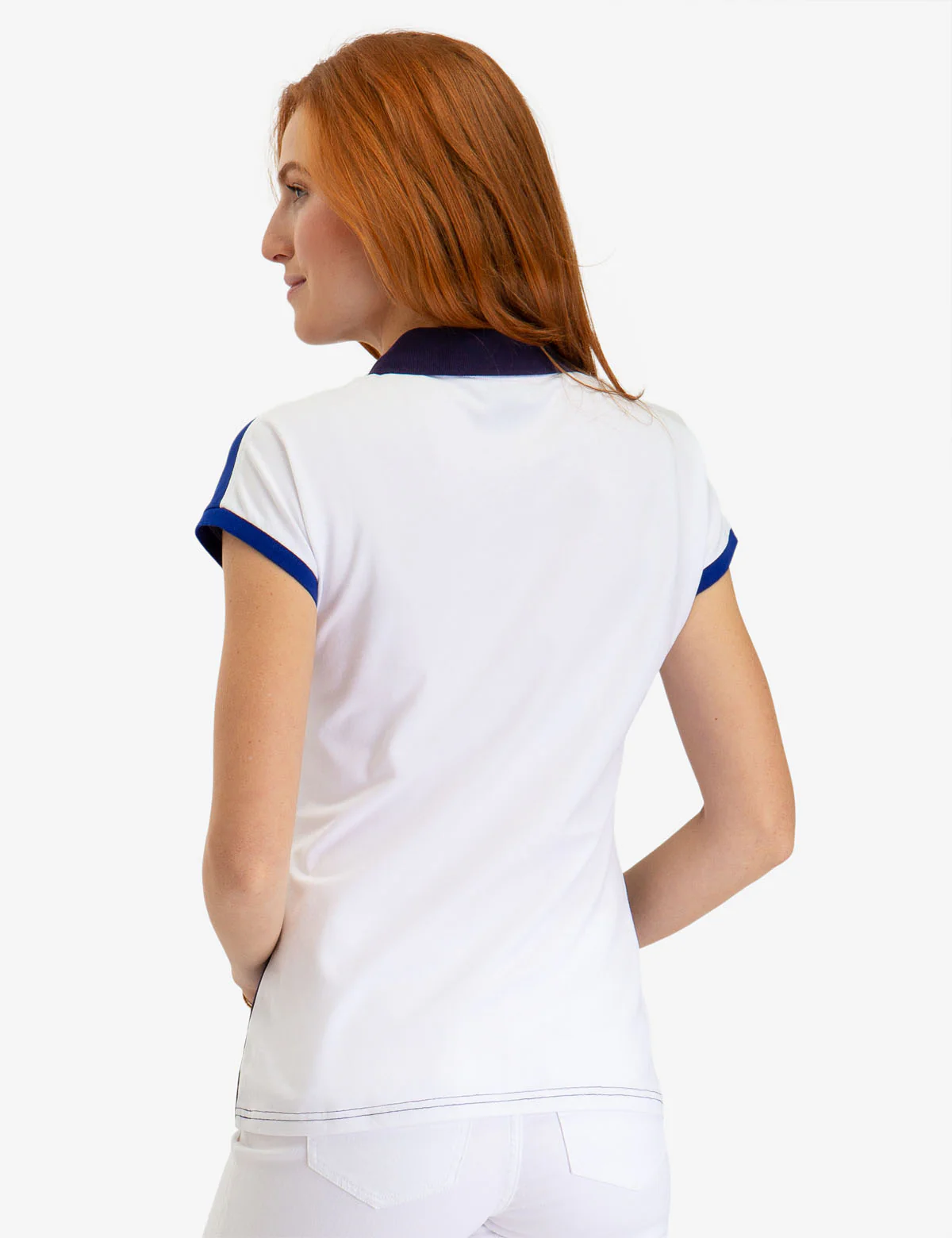 ZIP UP COLORBLOCK POLO SHIRT - Image 8