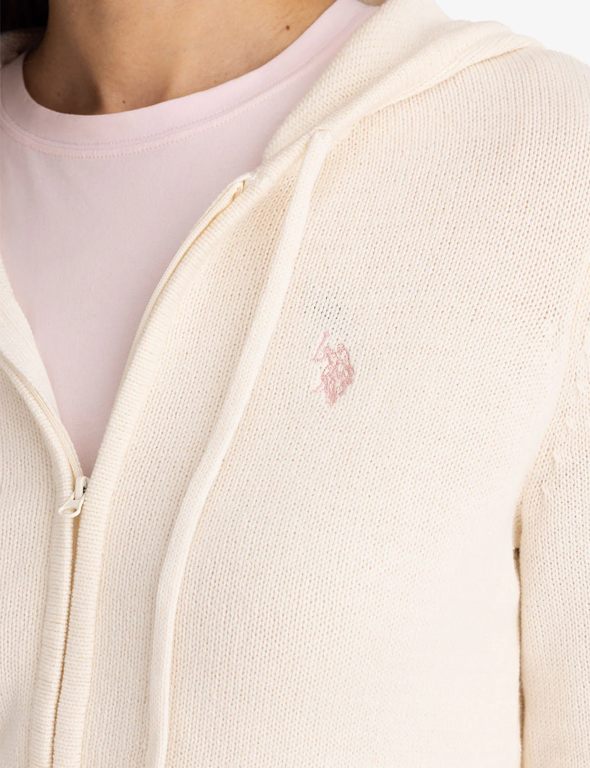 ZIP UP SWEATER WITH HOOD - Image 11