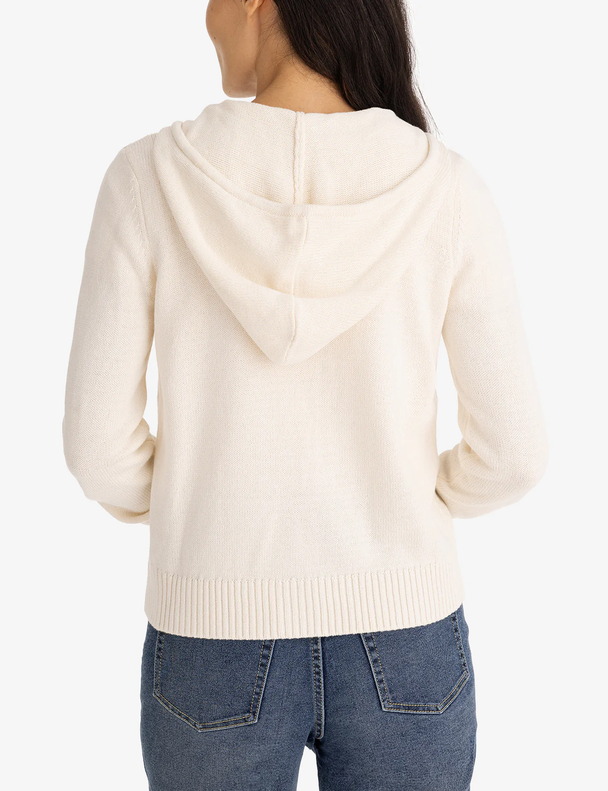 ZIP UP SWEATER WITH HOOD - Image 12