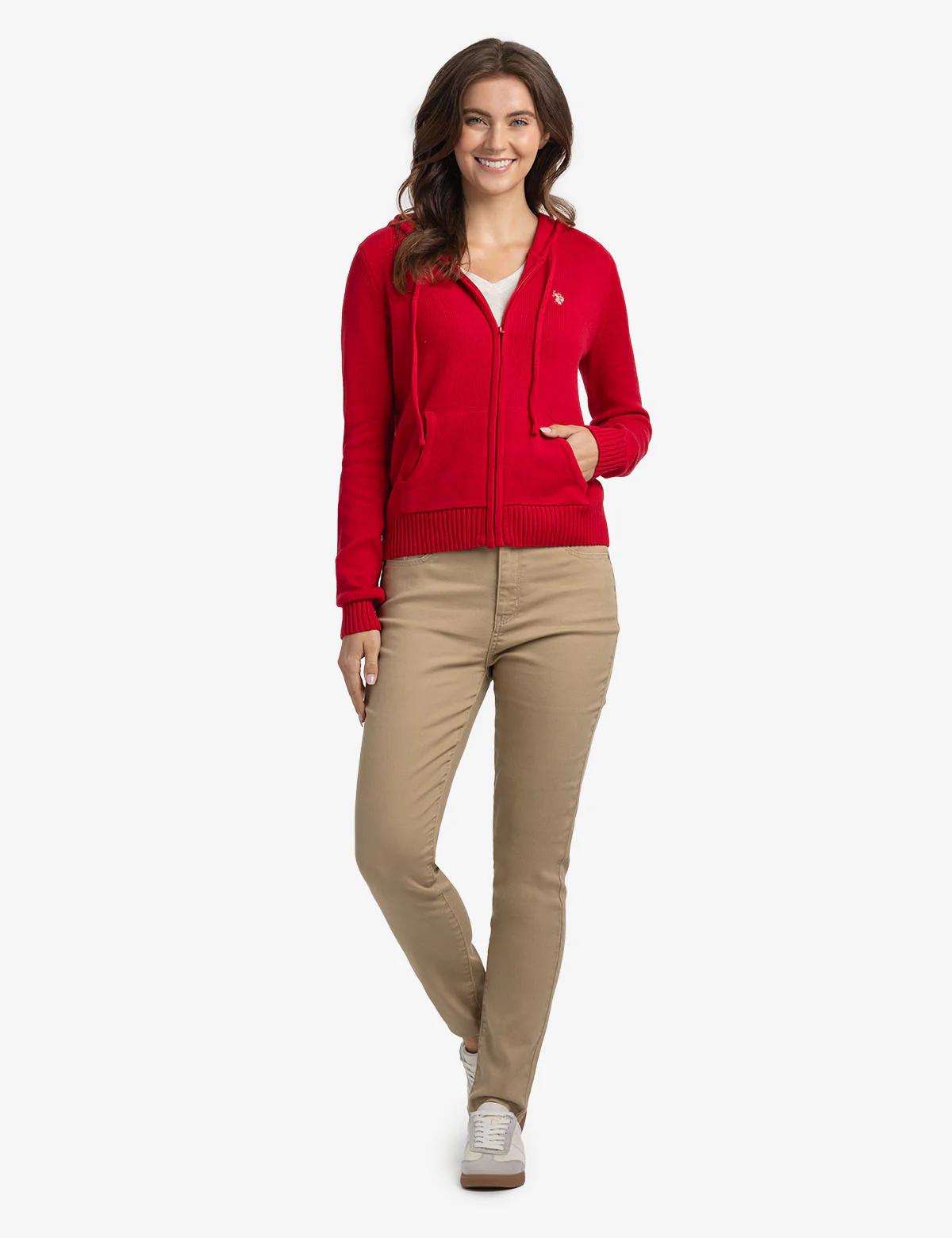 ZIP UP SWEATER WITH HOOD - Image 16